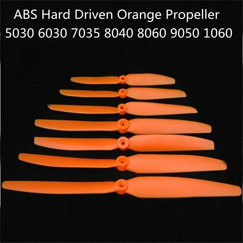 Gemfan 5030 6030 7035 8040 8060 9050 1060 ABS Hard Driven Orange Propeller for Fixed Wing Special Propeller For RC Airplane