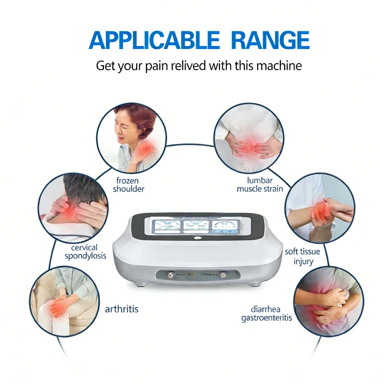 Therapy Machine for Pain Relief, Dual-Mode Combined with Electrotherapy for Enhanced Rehabilitation Effect