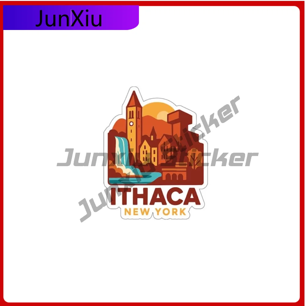

Ithaca Sticker New York America Vinyl Decal Personalized Picture Car Stickers Truck Pickup Camper Car Body W205 Decals Front Bum