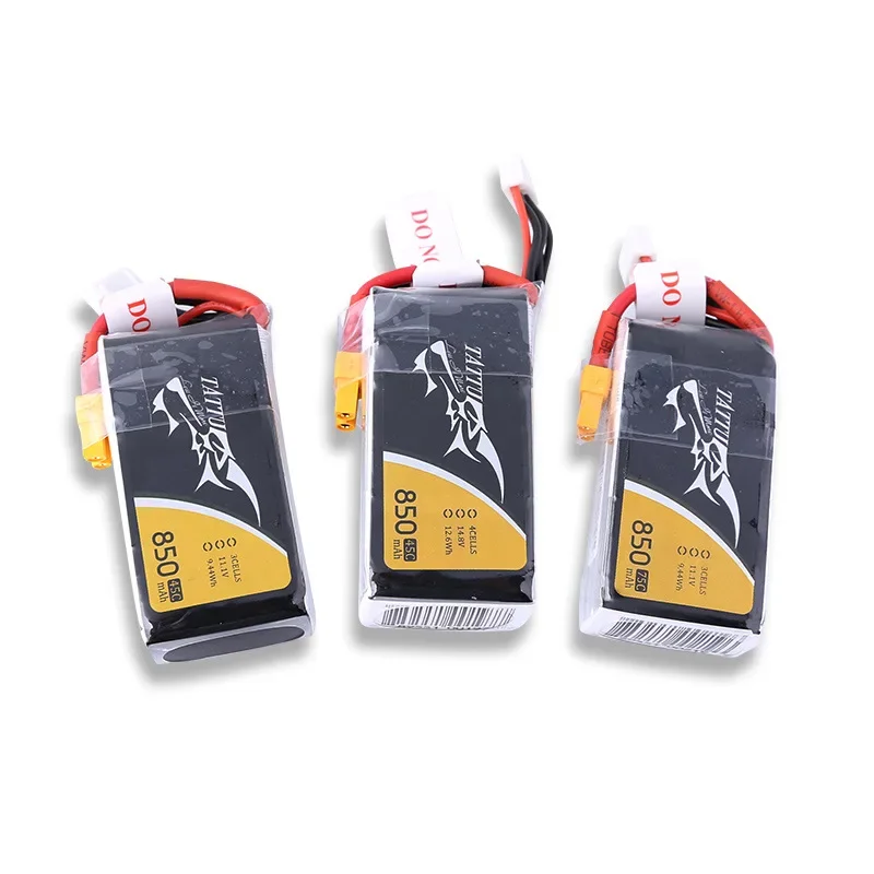 FPV Racing Drone Battery 95C TATTU 750mAh 850mAh 11.1V 3S 4S LiPo Battery For Model Aircraft Quadcopters Multirotors High