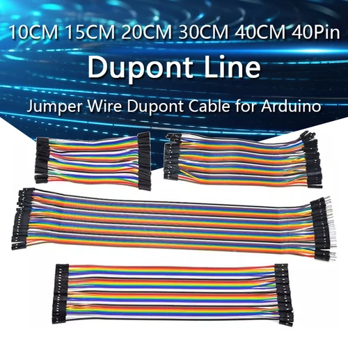 1-10 Uds línea Dupont 10/20/30/40CM 40Pin macho a macho + macho a hembra y hembra a hembra Cable de puente Dupont para Arduino