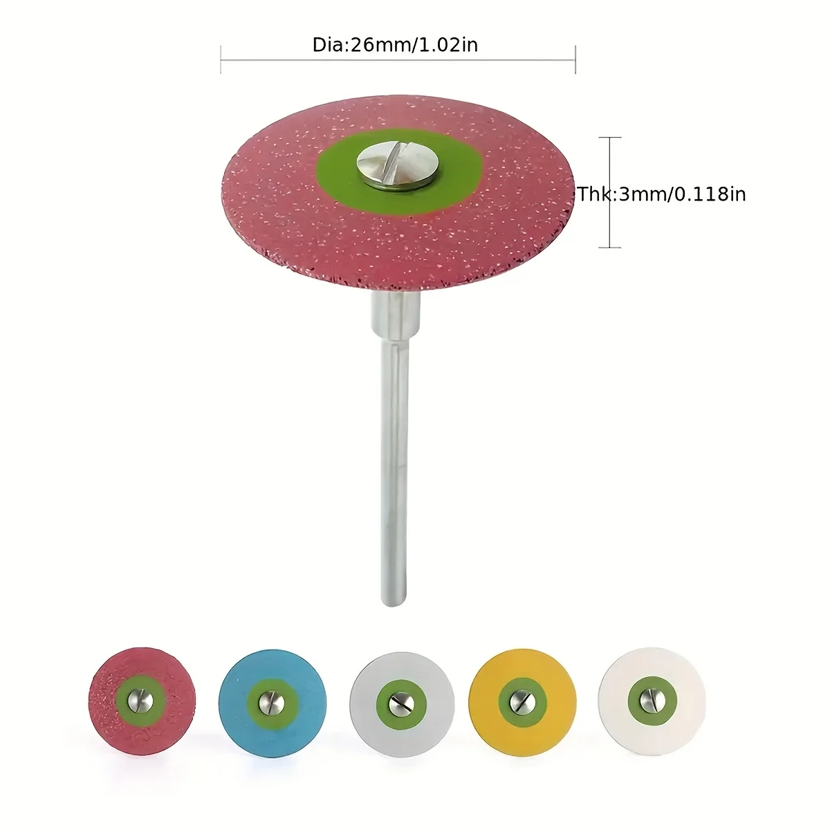 Diamond polishing wheel, single mounted dual color disc, mirror polished porcelain, unglazed grinding and polishing machine