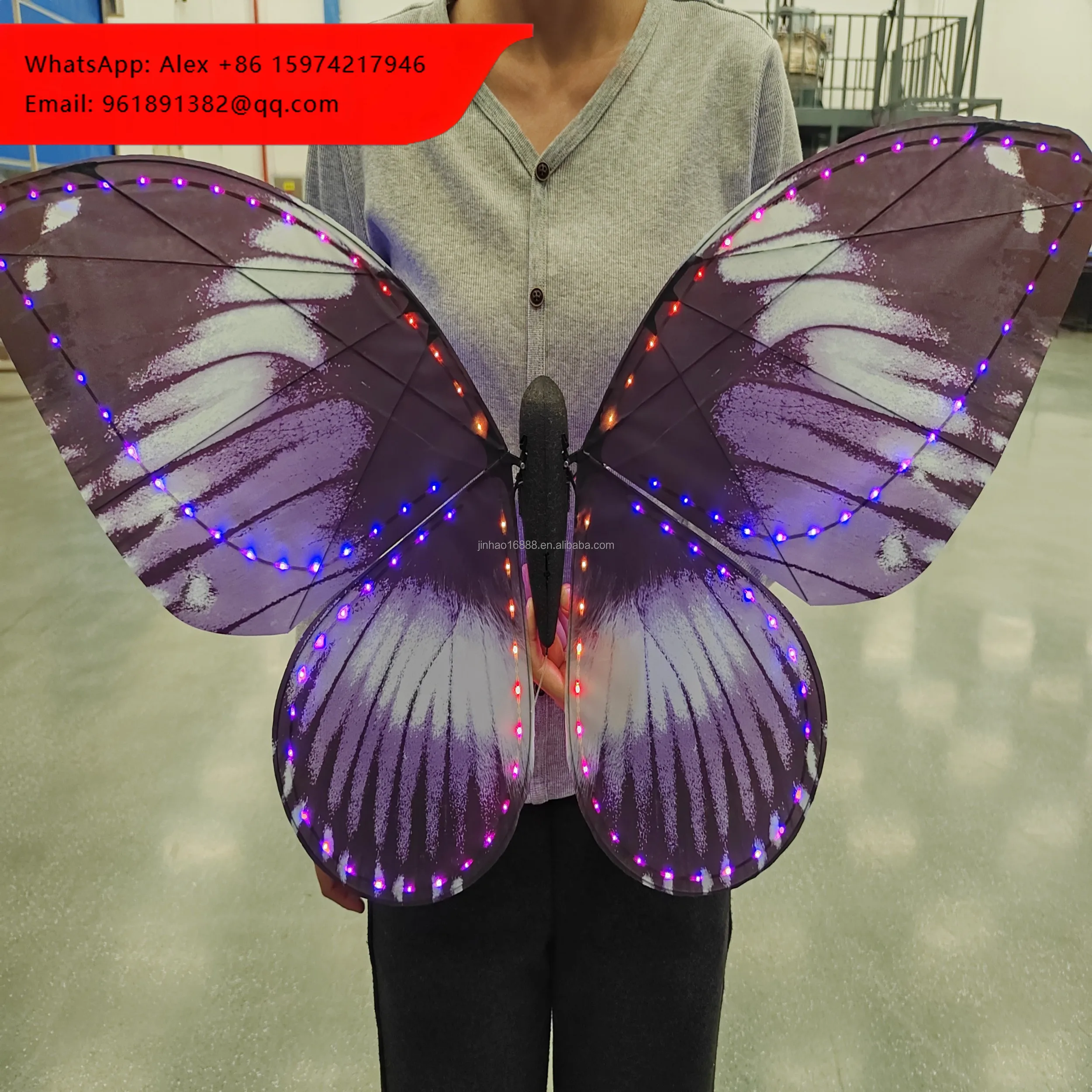 

2026 New Rechargeable LED Bionic Butterfly, RC Flight, Event Performance Decoration Props