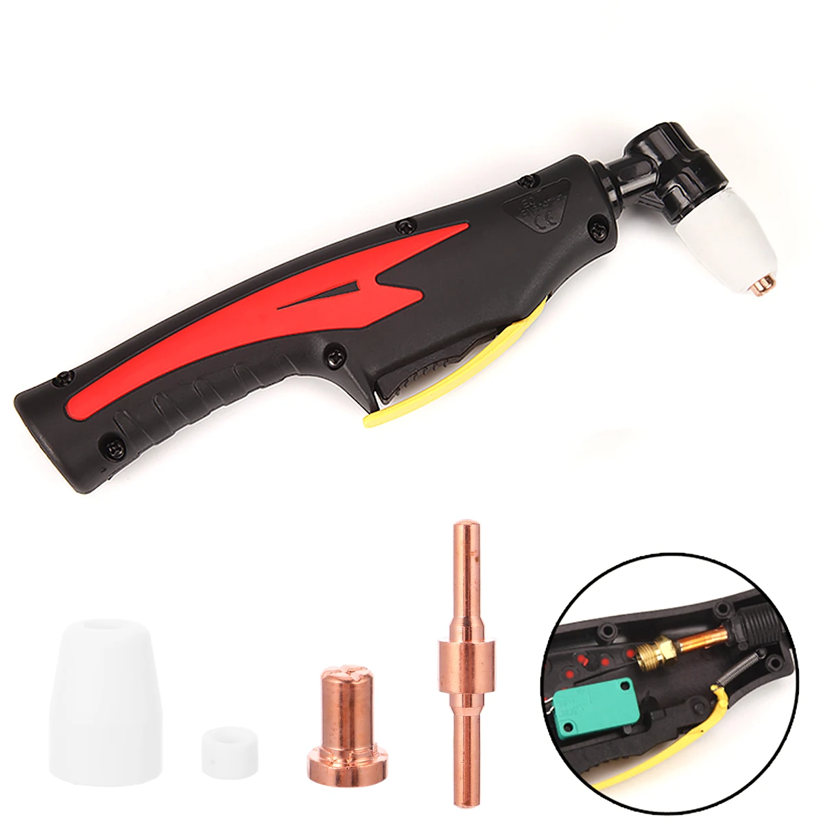 

30pcs Plasma Cutting Accessories Copper Electrode Consumables Kit Small Size Easy Install Durable Anti Corrosion Welding Nozzle