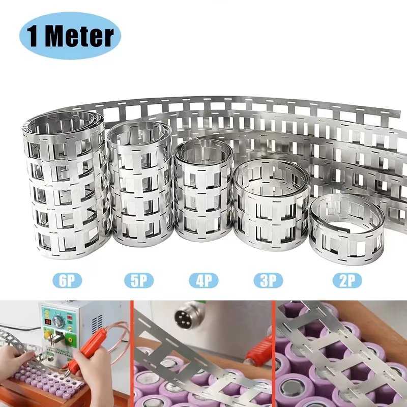 39.37inch 1Meter 0.15*20.2mm Strip Lithium Battery Strips for 18650 Battery Pack 2P/3P/4P/5P/6Pspot Welding Belt