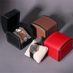 Watch Box Organizer PU Leather Watch Packaging Fashion Watch Box Jewelry Case Gift Watch Storage Box Flip Display Box