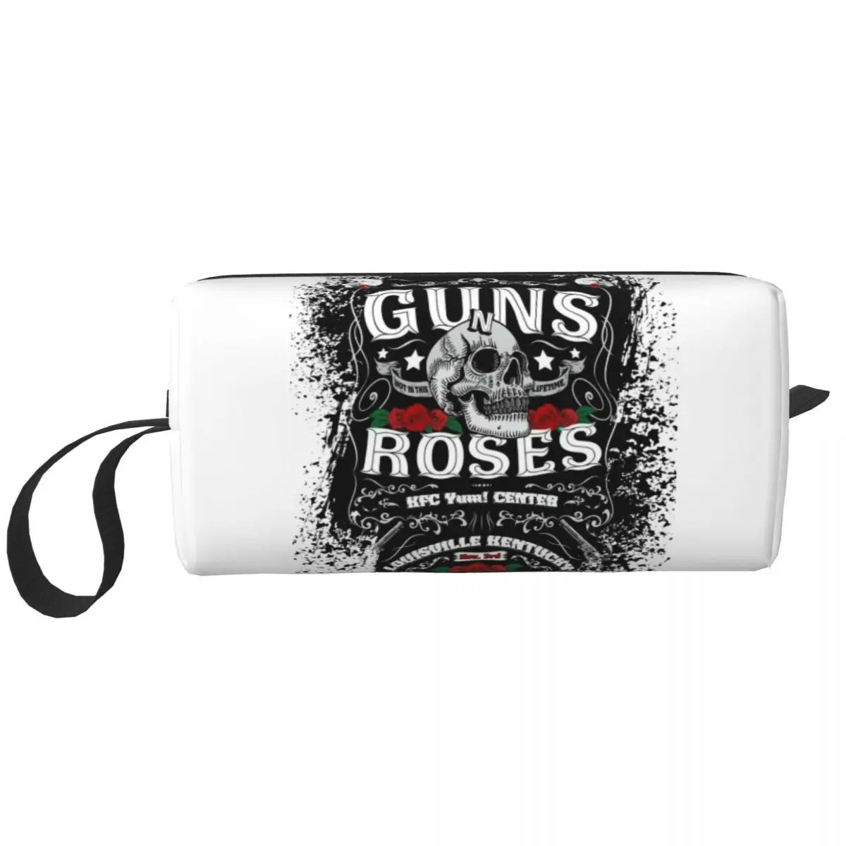 Travel Heavy Metal Rock Music Band Guns N Rose Toiletry Bag Kawaii Cosmetic Makeup Organizer Women Beauty Storage Dopp Kit Box