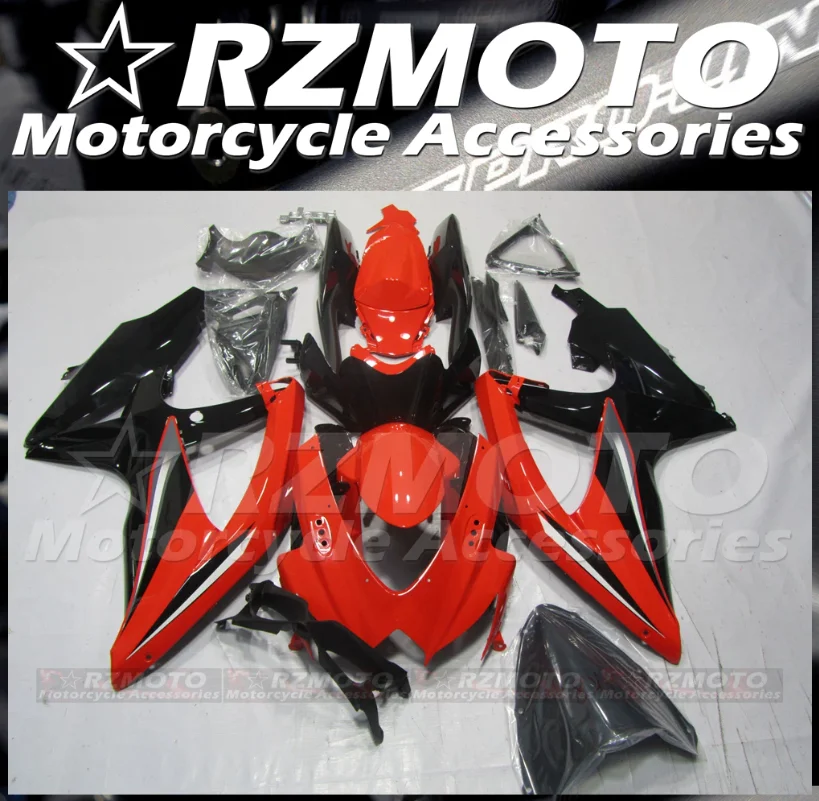 4Gifts New ABS Motorcycle Fairings Kit Fit For SUZUKI 600 750 K8 2008 2009 2010 Bodywork Set Custom Red Black
