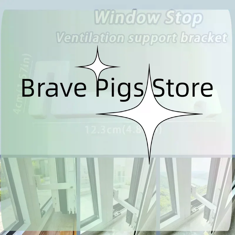 Window And Door Stop Fixing Device Outward-Opening Flat-Opening Window Limit Block Windproof And Anti-Shake Fixing Buckle