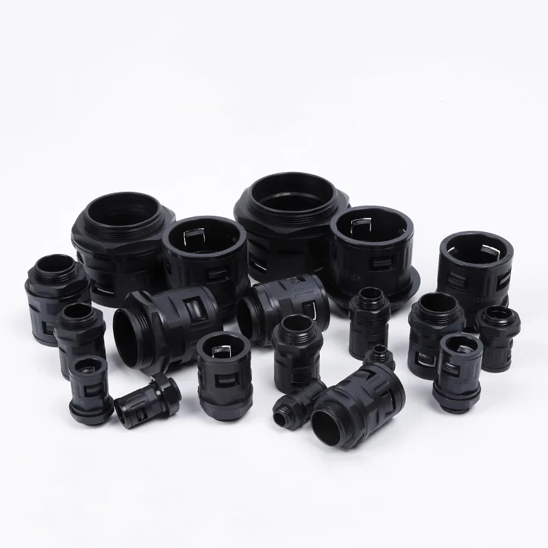 5pcs/lot Bellows Inline Fitting PA66 Quick Inline Fitting IP65 M12/M16/M18/M20/M25/M32/M40/M50X1.5 PG7/9/11/13.5/16/19/21/29/36