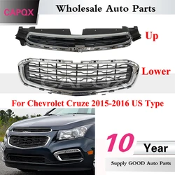 CAPQX Car Mesh Grill Front Bumper Grille Radiator Grille For Chevrolet Cruze 2015-2016 US Type Racing Grills
