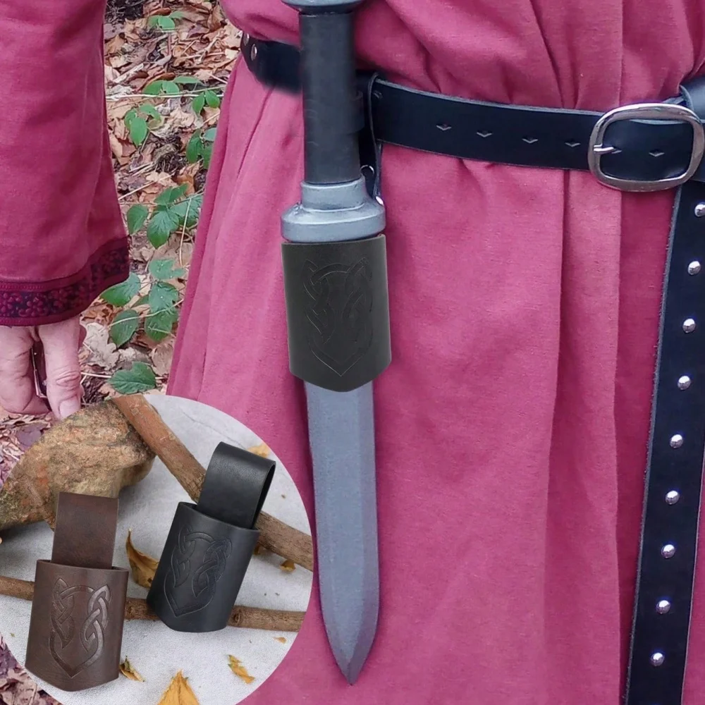 1Pc Pu Leather Swor… - image