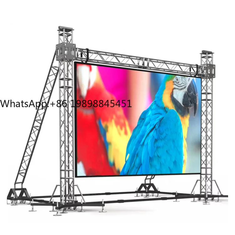 في الهواء الطلق P3.9 3x2 Kinglight الزفاف خلفية Dj المرحلة شاشة Led داخلي P2 P3 P4 500x500 مللي متر شاشة عرض Led للكنيسة