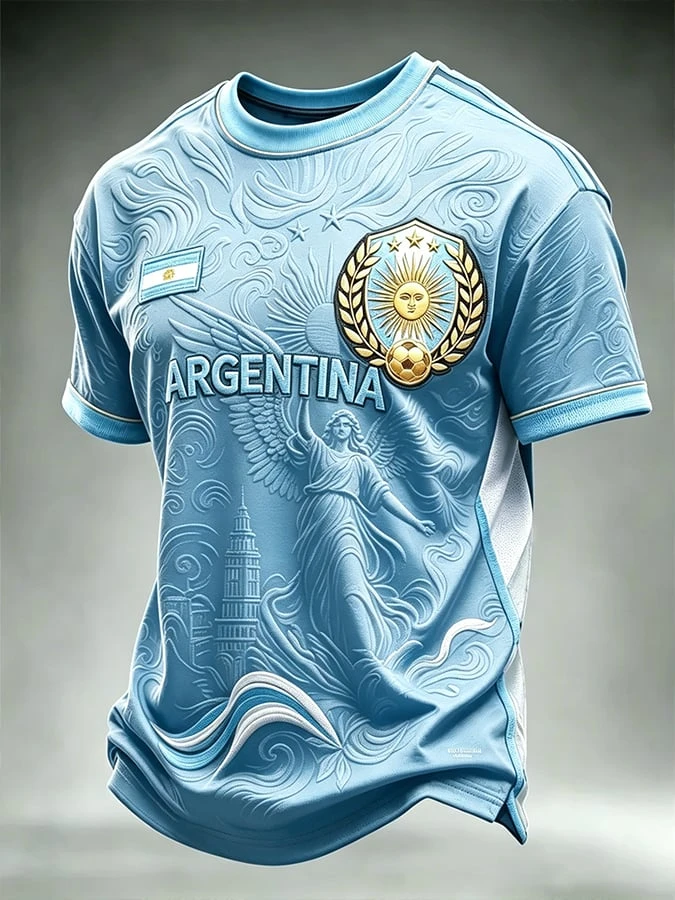 Summer Argentina Football Jersey 10 T Shirt Men Women Gloria Del Diez Graphic Tee Soccer Fan Shirt 3D Print Tops Streetwear