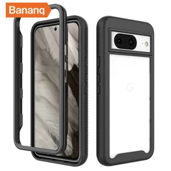 Bananq-funda de armadura transparente a prueba de golpes para Google Pixel 8, 7, 6 Pro, 8A, 7A, 6A, 5A