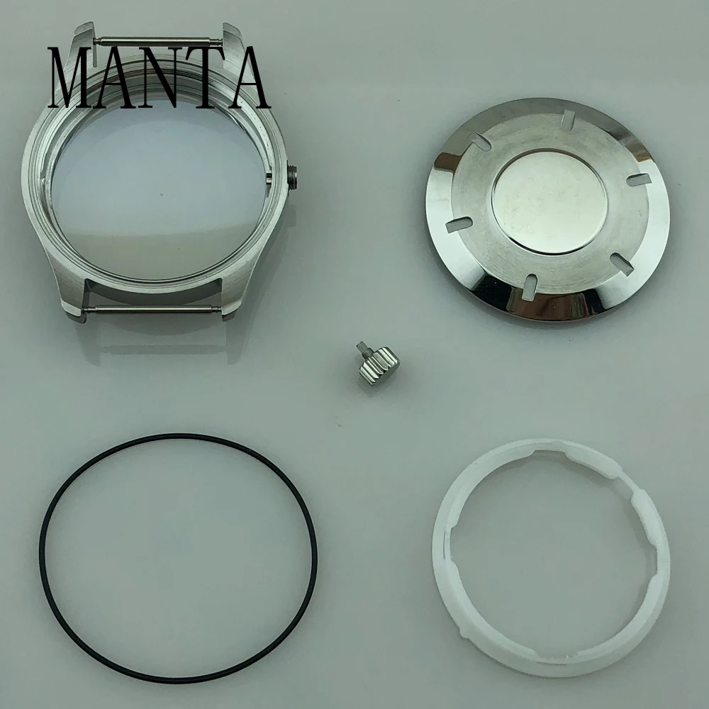 MANTA 40mm Stainless Steel Case Sapphire Glass Fit NH35 Movement Watch Parts