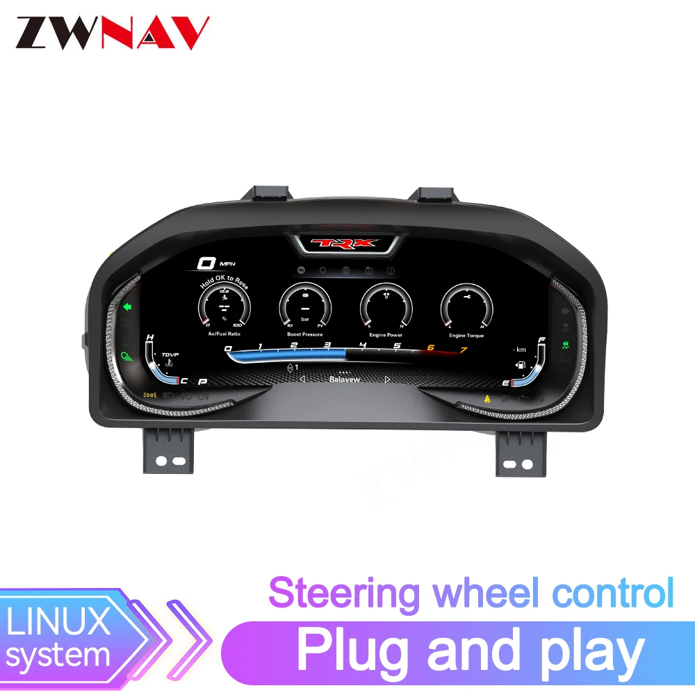

12.3'' Car LCD Digital Dashboard Cluster For Dodge Ram 2013-2018 Auto Speedometer Virtual Instrument Paneel Cockpit
