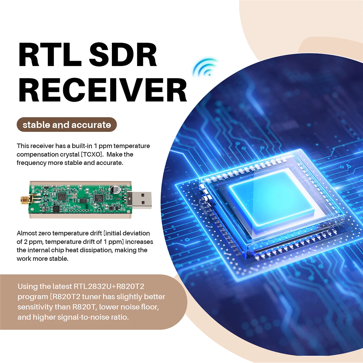 Ricevitore SDR X11A V3 Pro Rtl2832 Rtl2832U R820T2 SDR RTL per 100KHz-1,7GHz UHF VHF HF AM FM