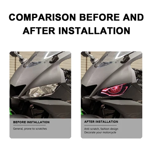 Imagen 2 del producto Pegatina impermeable para faro delantero de motocicleta, calcomanías decorativas para Yamaha R3, accesorios YZF, R3, YZFR3, 2019, 2020