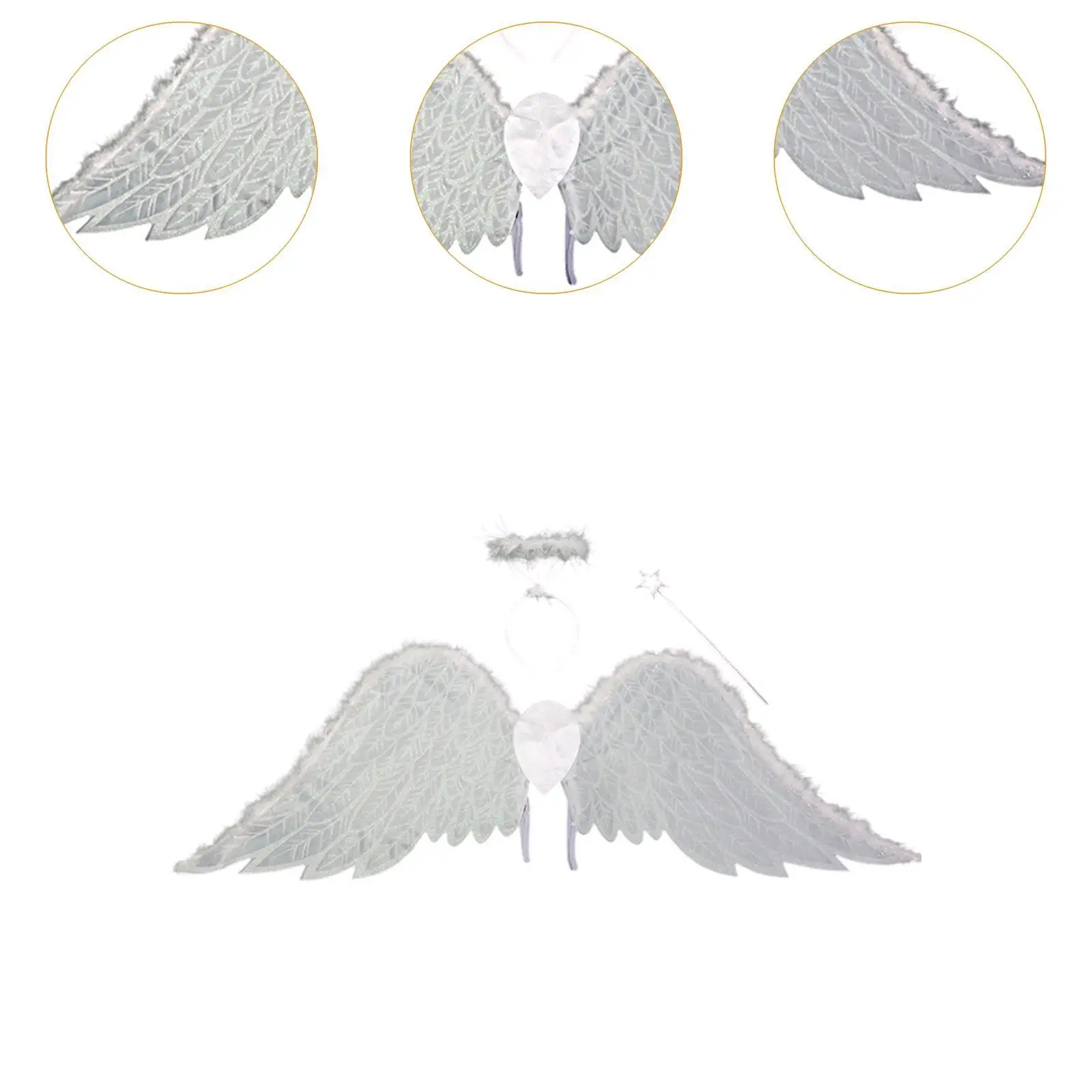 Disfraz de ala de ángel, decoración suave, accesorio de ala de hada ligero para roles, juegos, bodas, desfile de moda, suministros para fiestas, festivales