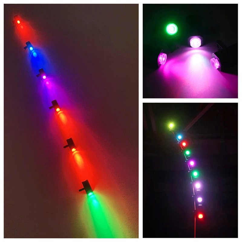 5pcs/lot led lamp led kite factory colors light shinning in the sky outdoor toys beach kites sports kites accessories weifang