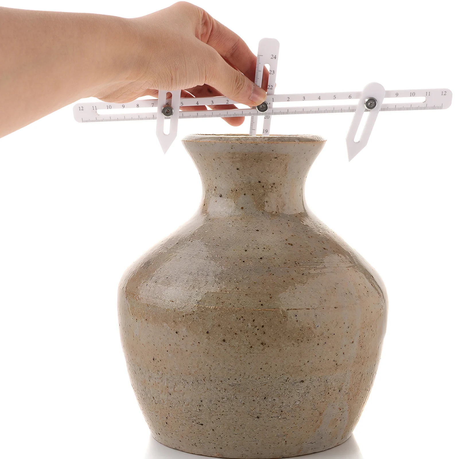 

1Set Pottery Measuring Tool Multi-Use Throwing Gauge Plastic Clay Thickness Depth Ruler Ceramic Precision Caliper