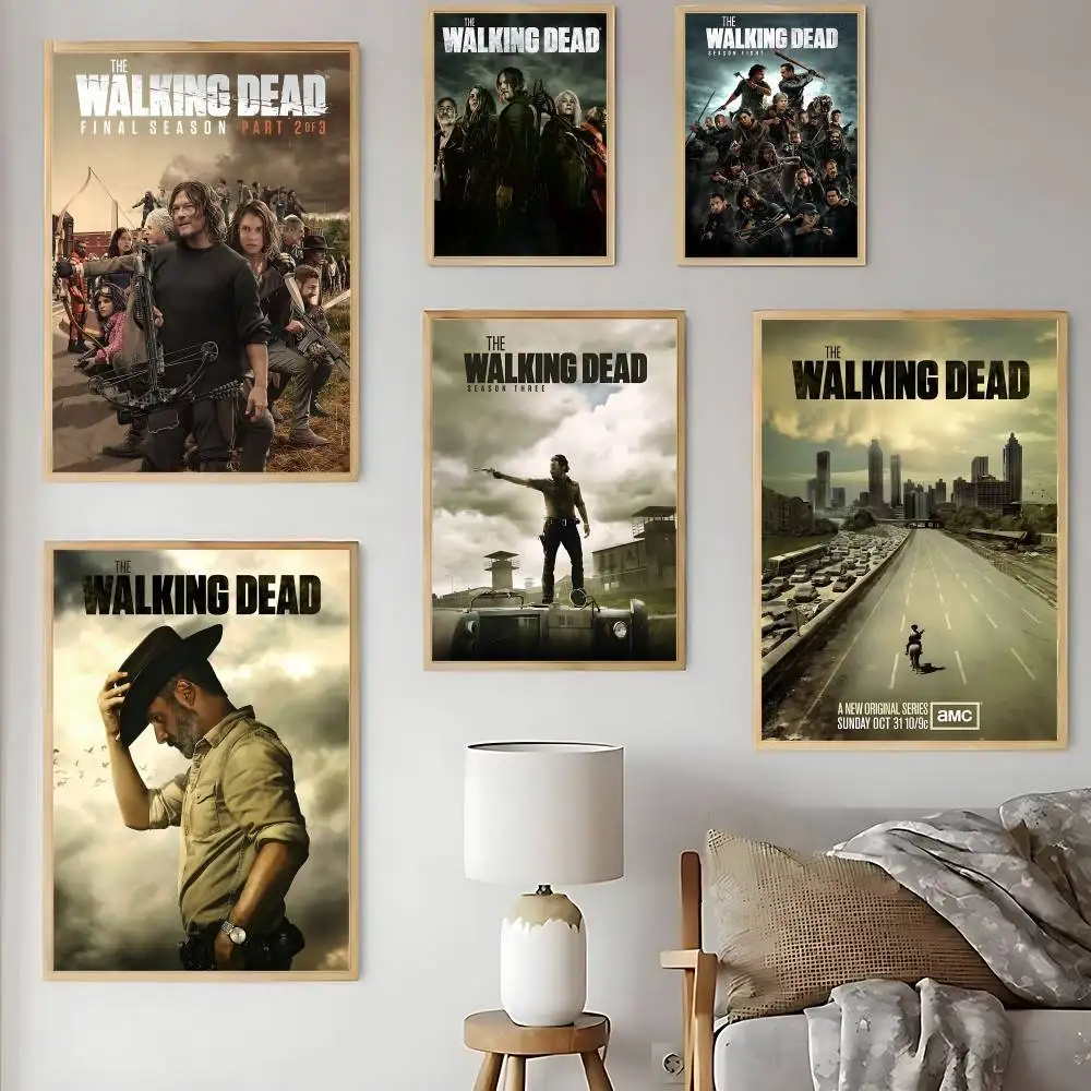 ملصق W-Walking Dead ملصقات لاصقة مقاومة للماء ملصق ورقي للمقهى وبار ديكور المنزل #1