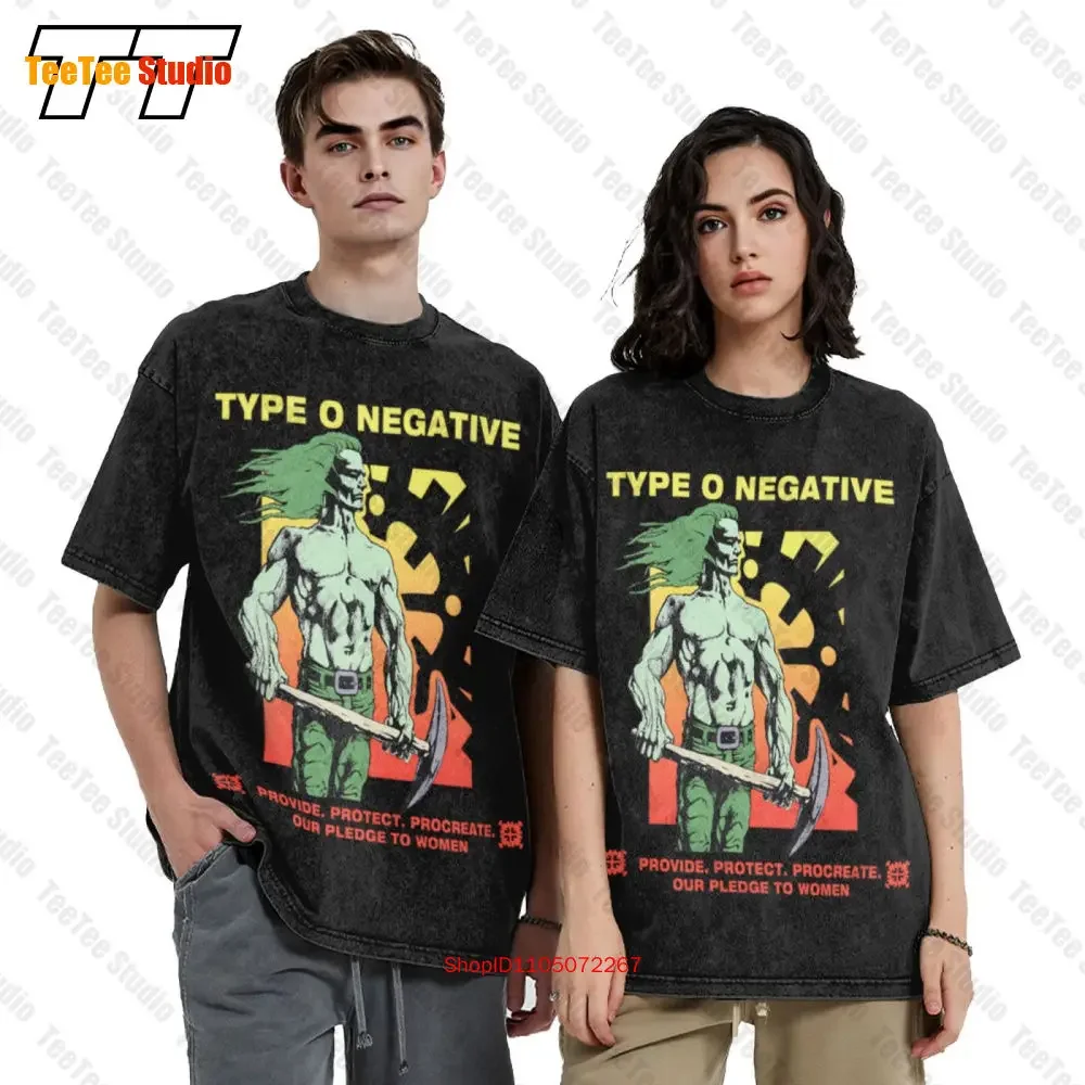 1995 Type O Negative Pledge To Women Casket Crew Vintage Oversized T-Shirt Double Sides S 5Xl 2NM5