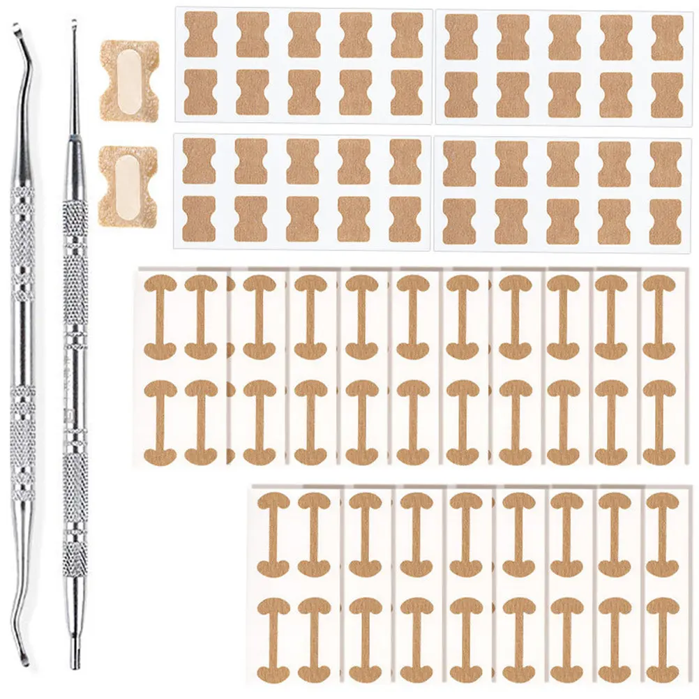 

1Set Ingrown Toenail Corrector Strips Easy-Apply Nail Growth Therapy Patches Compact Foot Nail Repair Kit for Abnormal Toenails