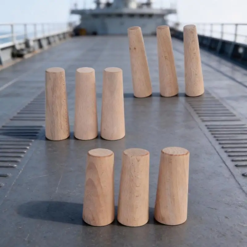 M76E Marine-Notfall-Dichtungsset, 9-teilige konische Reparaturteile aus Holz für vorübergehende Versickerungskontrolle – Detail 10
