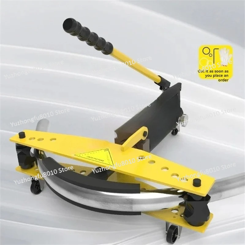 6T Hydraulic Pipe Bender Manual Pipe Bending Machine Galvanized Pipe Iron Tube Steel Bending Tool for 13-34mm