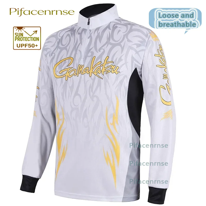 Fishing Vest Spring Summer Men Long Sleeve Outdoor Cycling Fishing Shirts Quick Dry Breathable Fishing Clothes