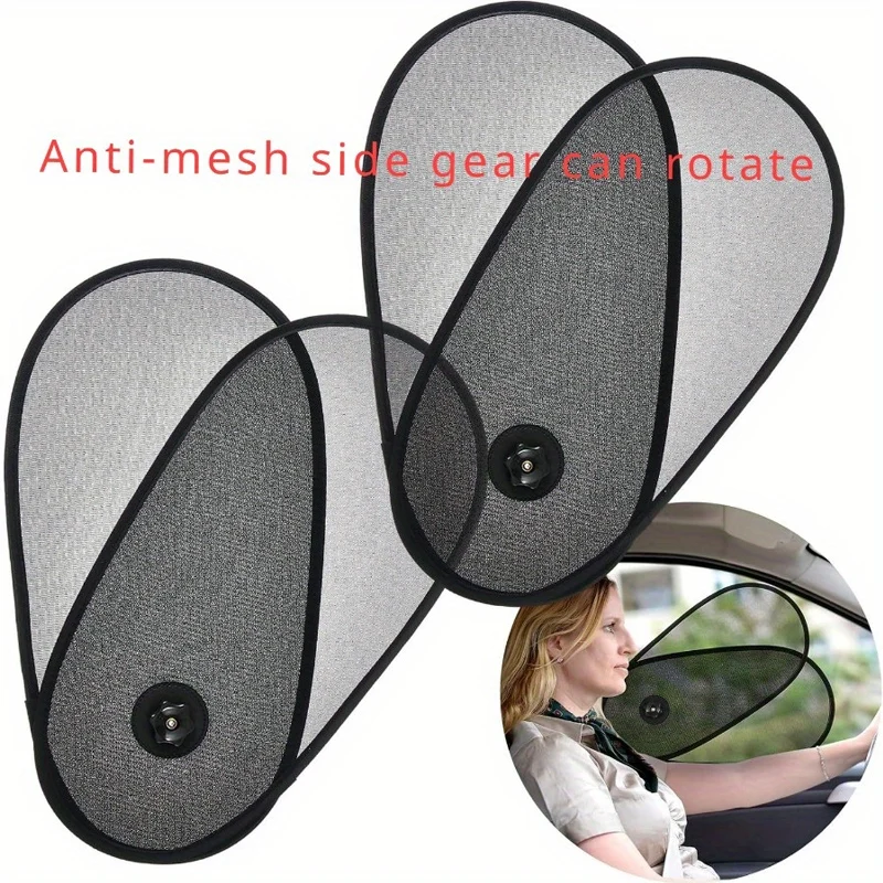 New Sucker Sun Visor for Car Side Window Sun Shade Curtains Anti-Glare UV-Blocker Auto Internal Blocker 99.9% UV