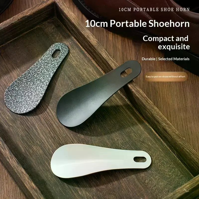 Stainless Steel Shoe Horn Portable Shoe Lifter Wear Shoe Helper Shoe Helper Labor Saving Footwear Tool For Home Travel Use