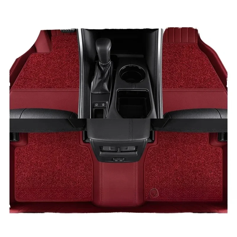 Leather car mat suitable for Toyota Camry double-layer interior floor mat with ecological materials for front and rear seats