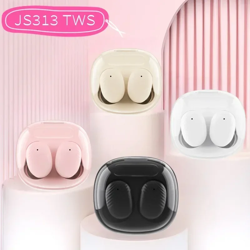 JS313 TWS Wireless Headphones Earphone Bluetooth-compatible 5.0 Waterproof Headset with Mic for Xiaomi iPhone JS313 Earbuds