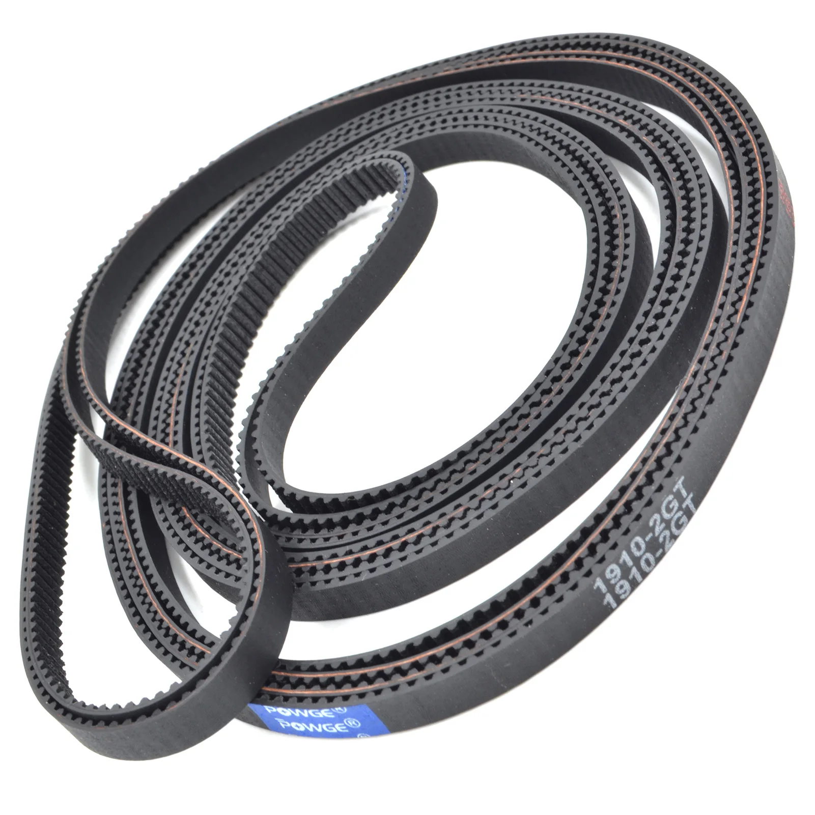 POWGE 2M 2GT Timing Belt Lp=1512 1524 1540 1600 1810 1910 2000 2190 2200 2270 3000 3008 3600 4016 Width 6mm 9mm Rubber
