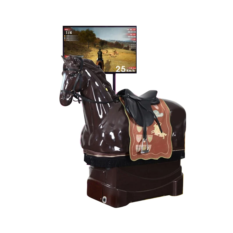 Professional Indoor Horse Racing Riding Simulator Educational Equestrian Training Fiberglass Metal Adventure Park School