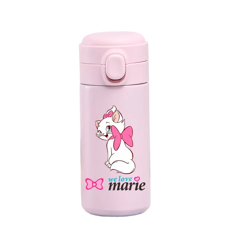 De Aristocats Disney Marie Cat 320Ml/420Ml Draagbare Sportwaterfles Thermosbeker Roestvrijstalen Kinderbeker Grote Capaciteit