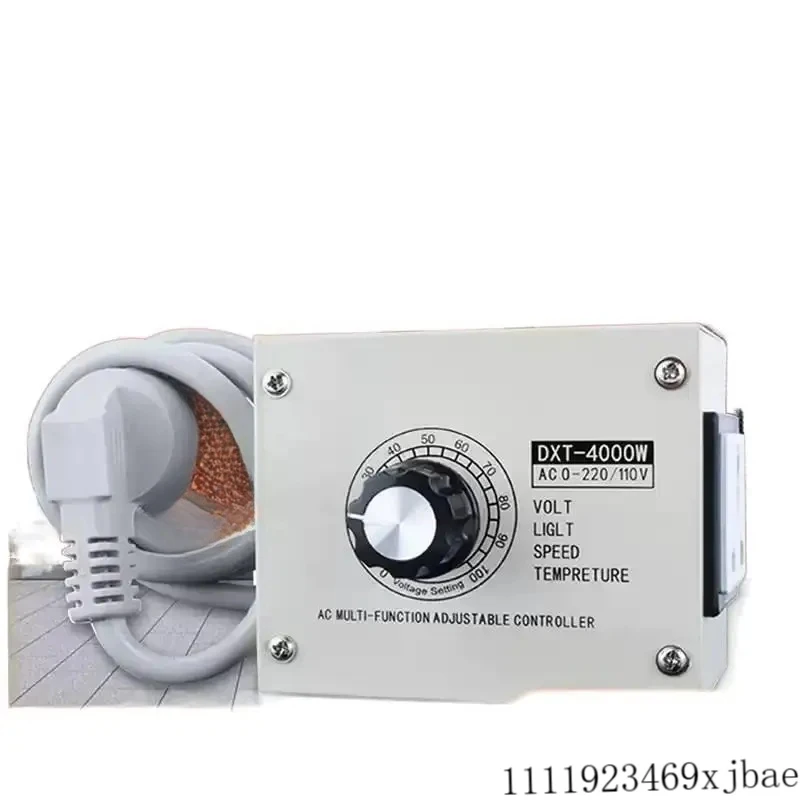 AC220V Adjustable Voltage Regulator 4000W SCR Adjustable Dimmer Speed Temperature Stepless Variable Speed Belt Power Supply Line