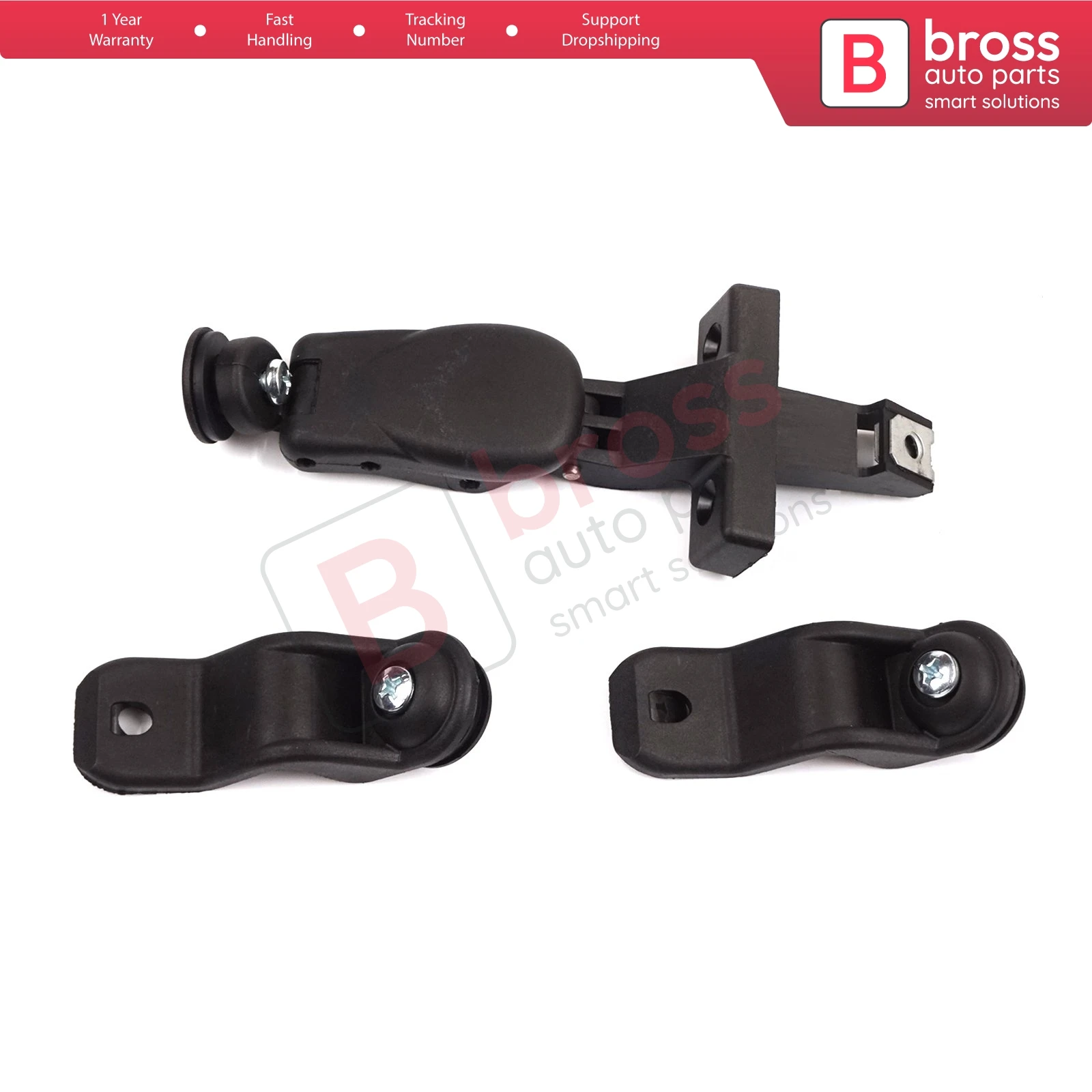 BDP1177-1 Rear Sliding Window Handle Latch Set 858244 for Fiat Doblo Fiorino Citroen Berlingo Nemo Peugeot Partner Bipper