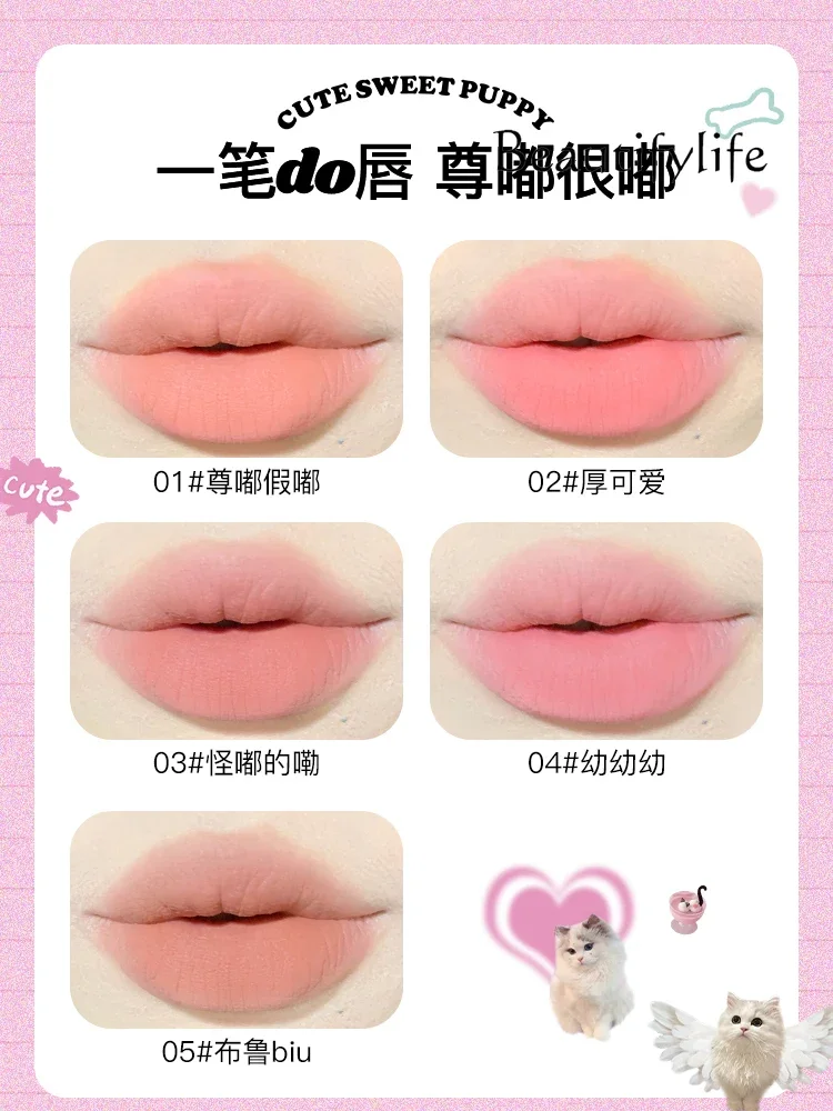 Double-headed multi-purpose lip liner outline lip shape matte lipstick shadow grooming pen smooth and natural