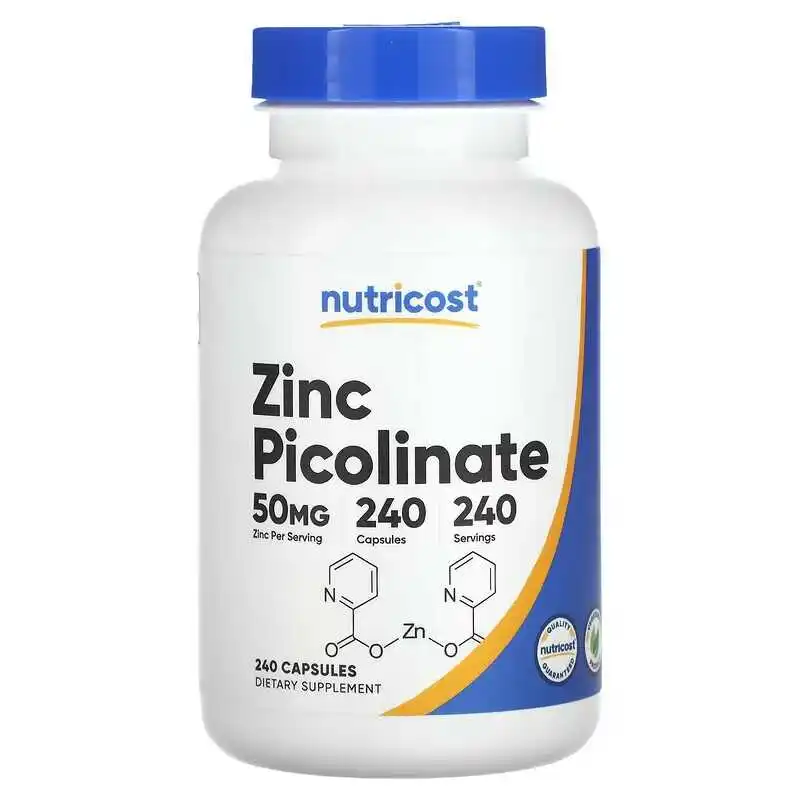 Zinc Picolinate 50 Mg 240 Tablets Per Bottle Supports Immune System Health Supplement
