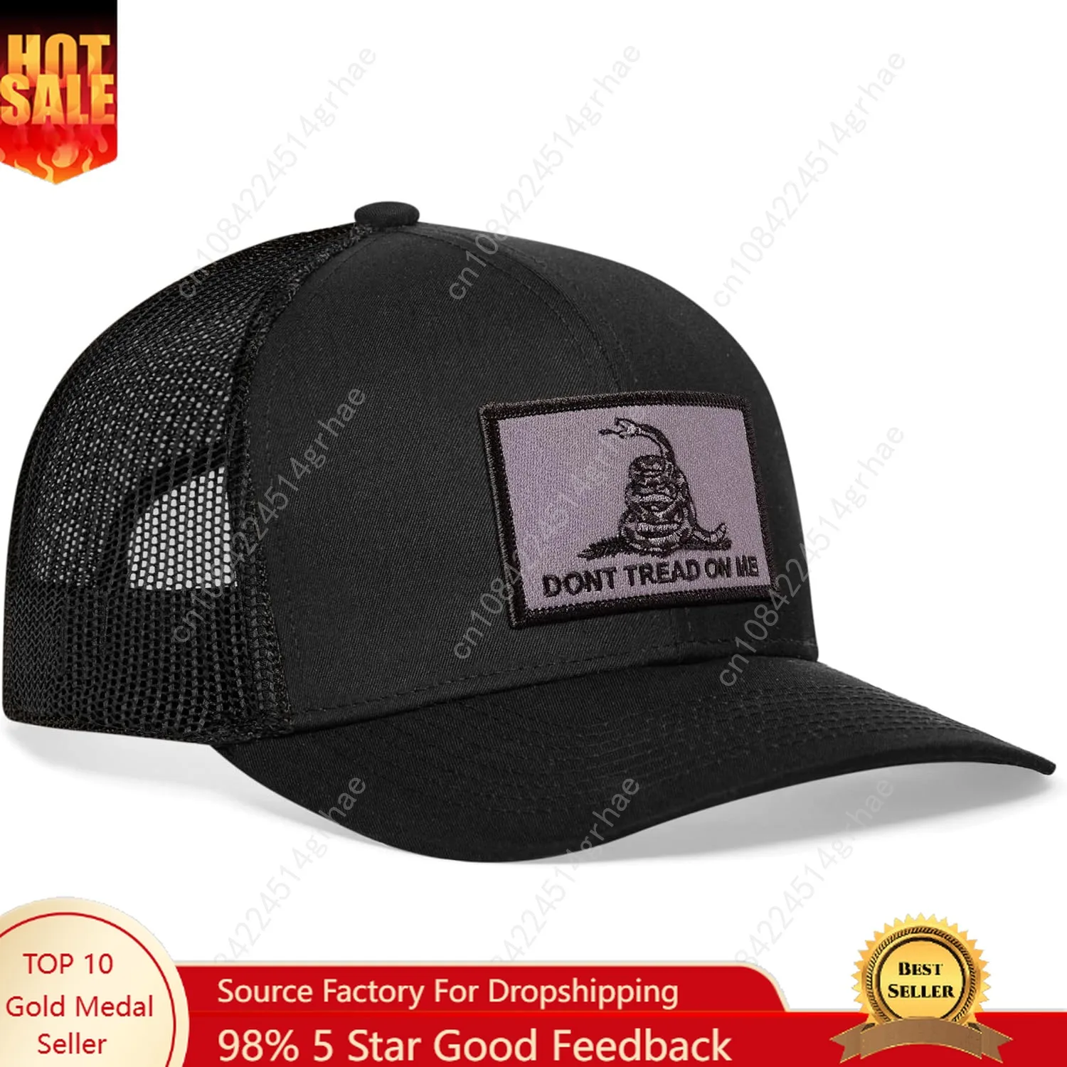 

Dont Tread on Me Hat – Gadsden Flag Trucker Hat Baseball Cap for Men & Women Snapback Adjustable Golf Hat