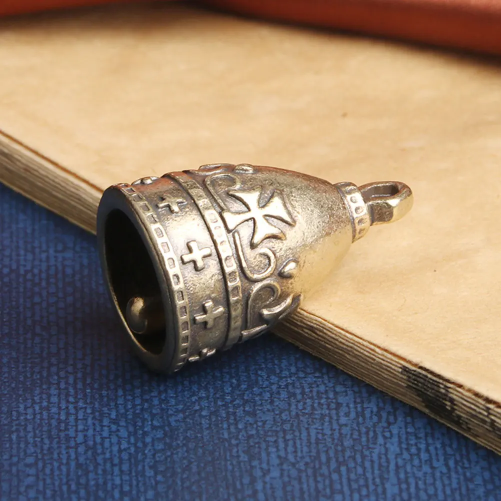 

3 Pcs Copper Bells Pendant DIY Craft Supplies Brass Bell Charms for Jewelry Making Decor Home Art Project