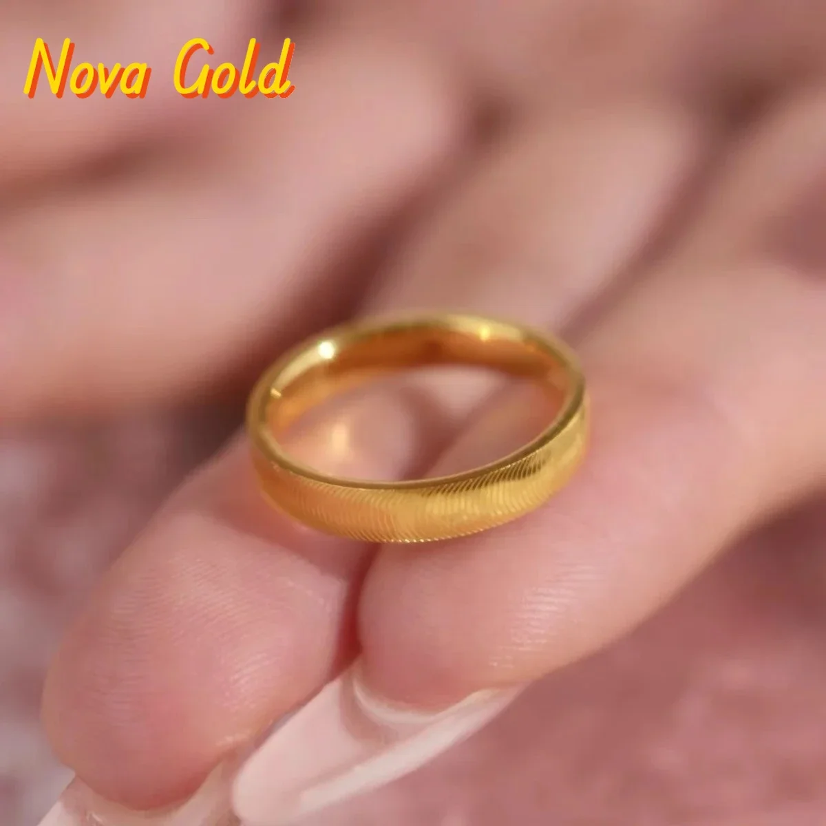 

Кольцо NovaGlod Sparkling Cat's Eye для женщин, 24-каратное золото AU999 - Золотое кольцо с эффектом кошачьего глаза, изысканный дизайн, золото AU999, комплект для лучших подруг.