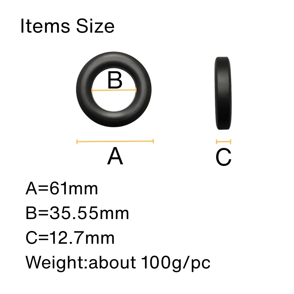 FT-240-43 American RF Ferrite Magnetic Ring Shortwave Antenna with Barron Magnetic Core 61/35/13,Magnetic Permeability 850