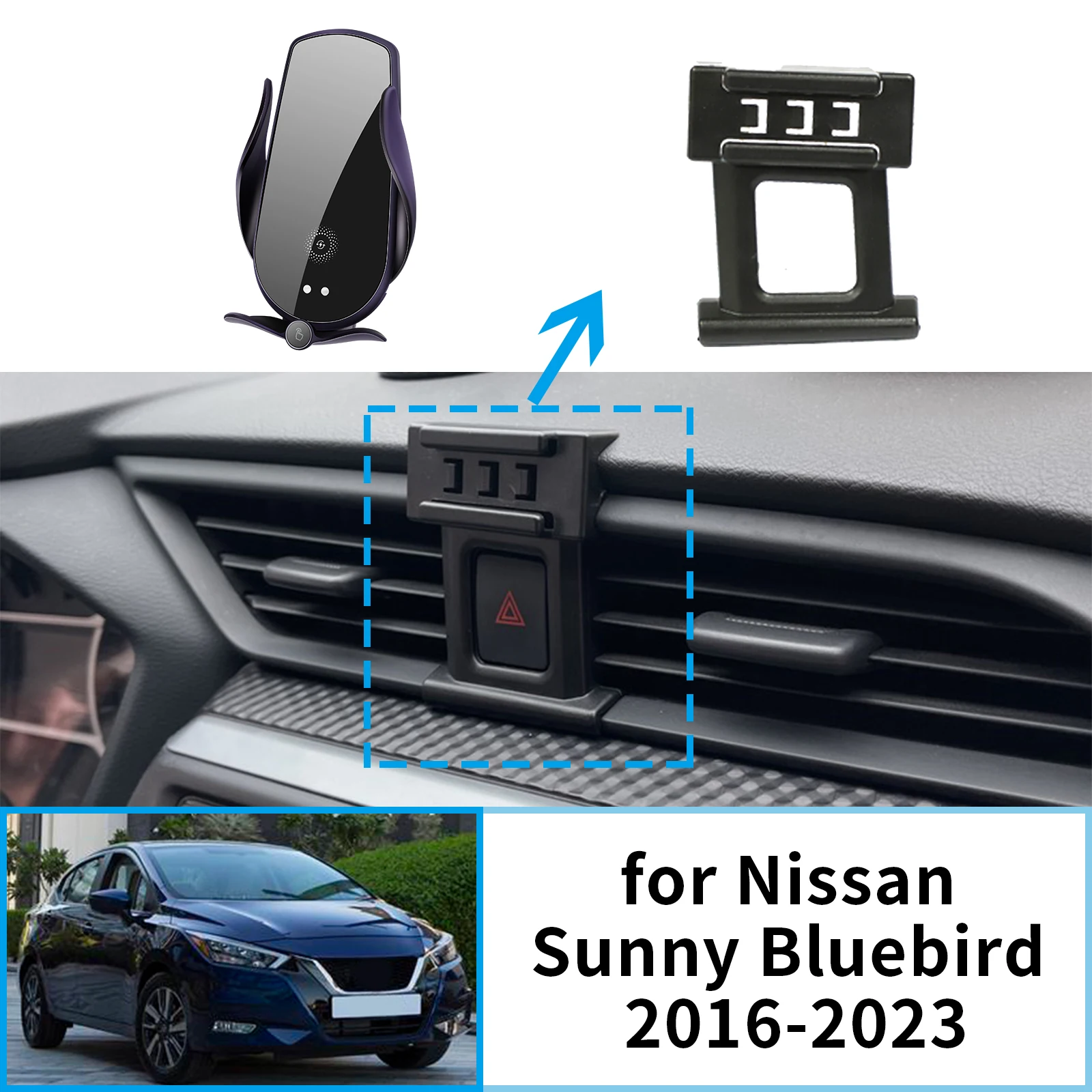 

Car Mobile Phone Holder for Nissan Sunny N16‌ Bluebird Sylphy 2016-2019 2020-2023 GPS Bracket Navigation Stand Auto Accessories