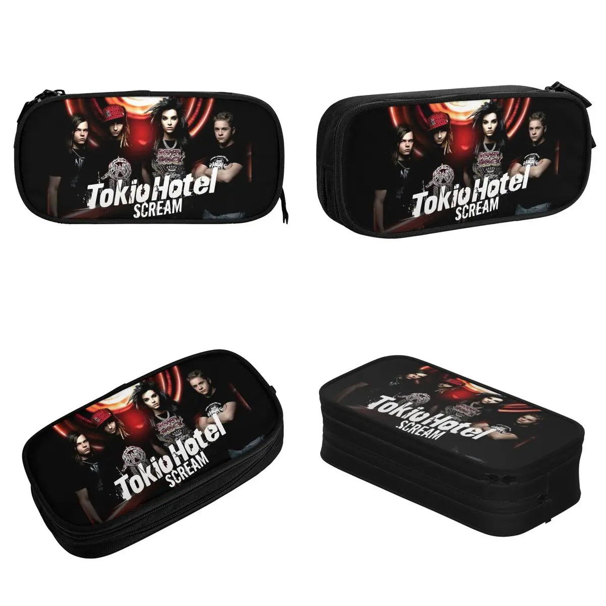 Lovely Tokio Hotel Pencil Case Pencilcases Pen Box Kids Large Storage Bags Office Gifts Accessories