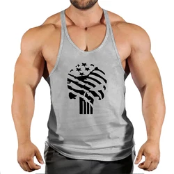 2024 Gym clothing cotton singlets Men's Undershirt bodybuilding tank top men fitness shirt muscle guys sleeveless vest Tank tops